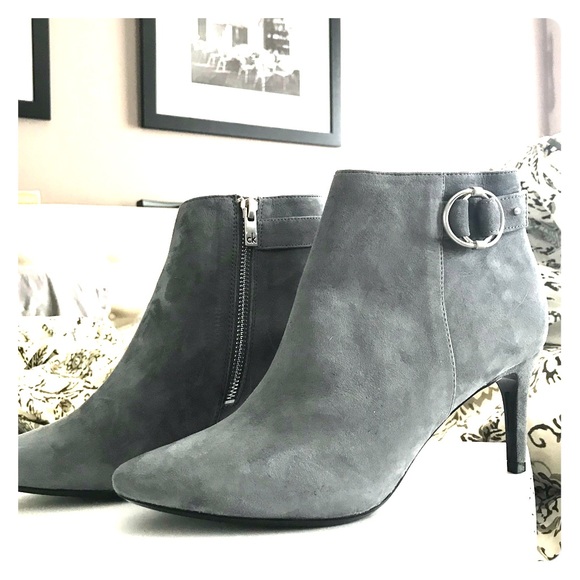 calvin klein suede booties